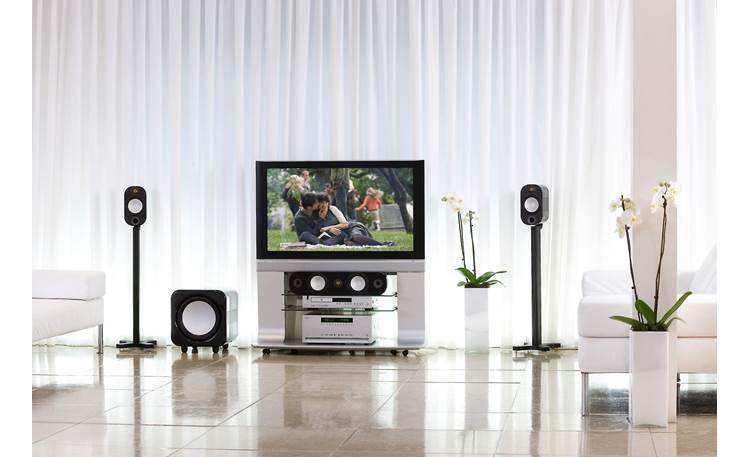 Monitor Audio Apex A10 Shown as part of a Monitor Audio home theater system
