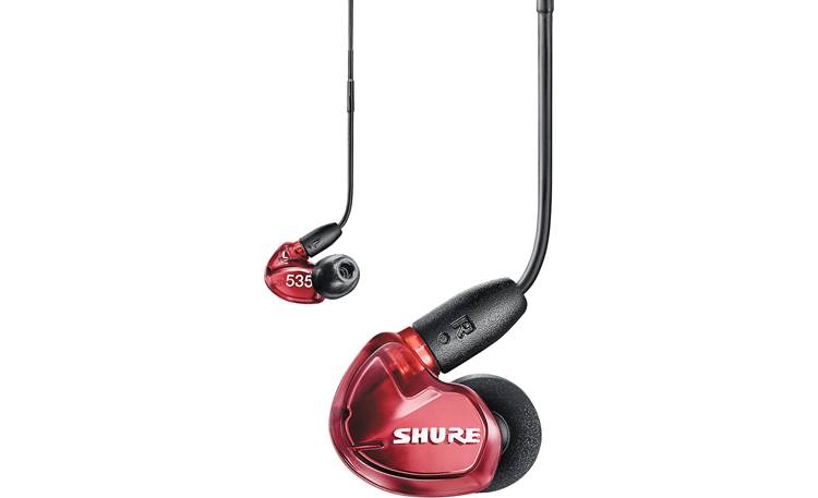 Shure SE535LTD-UNI Special Edition (with enhanced high end) (Red) Sound  Isolating™ earphones with universal in-line remote/mic at Crutchfield