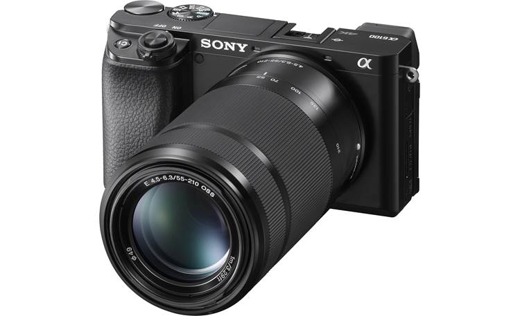 Sony Alpha a6100 Two Lens Kit Shown with included 55-210mm zoom lens
