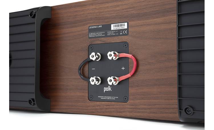 Polk Audio Legend L400 Dual sets of input terminals allow bi-amping or bi-wirnig