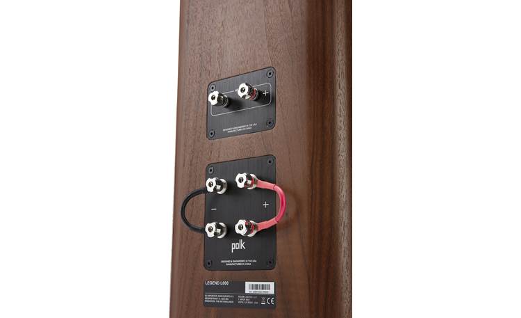 Polk Audio Legend L600 Dual sets of binding posts for the main channel, along with terminals for the optional L900 height module