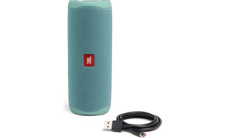 JBL Flip 5 Teal - with included charging cable