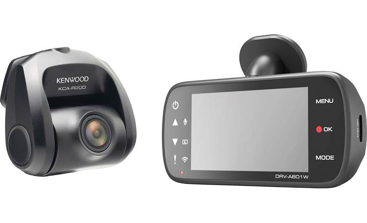 Kenwood DRV-A601WDP Built-in Wi-Fi lets you view recorded video on your paired smartphone