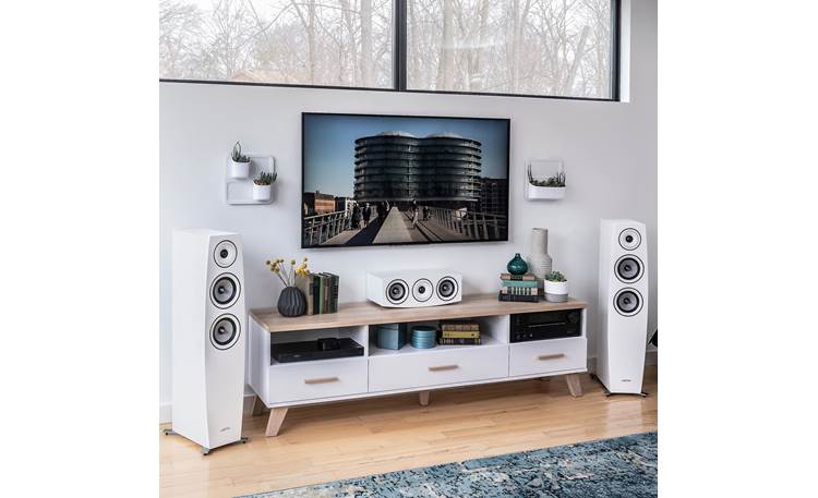 Jamo Concert 9 Series C 95 II Shown as part of a Jamo home theater system