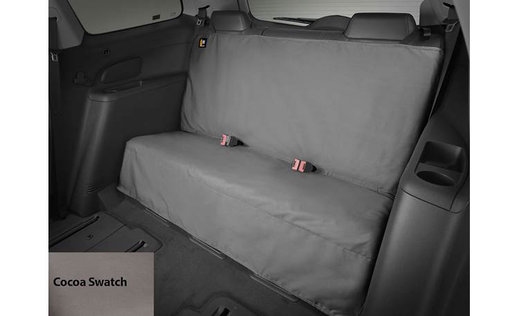 WeatherTech Seat Protector Black shown (with cocoa swatch)