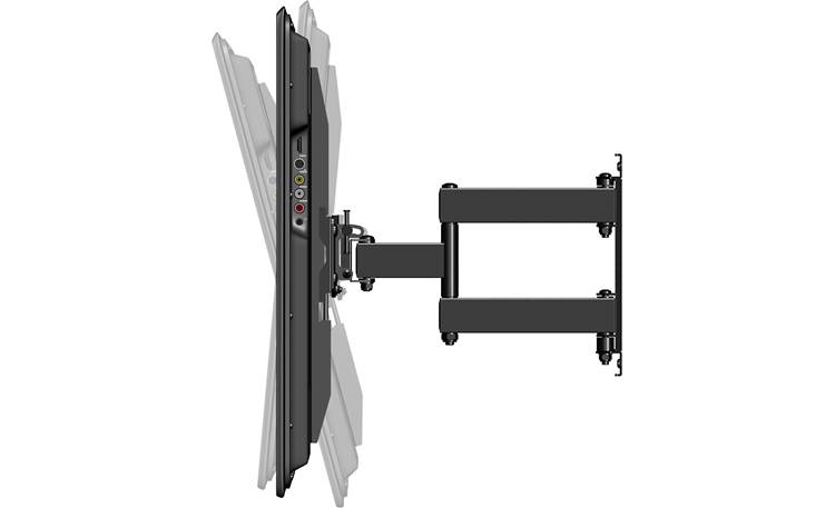 Secura QLF315 Tilts up and down and extends out to 14-1/16"