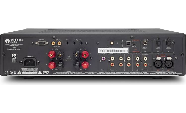 Cambridge Audio CXA81 Back (U.S. models 110 voltage)