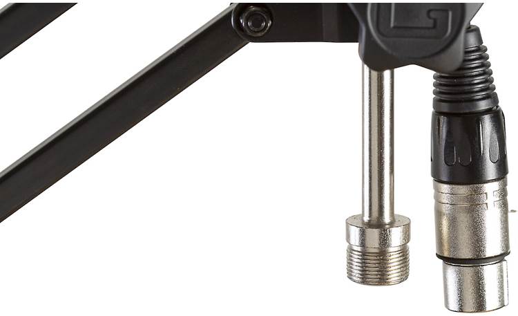 Gator Frameworks Desk-Mounted Broadcast Microphone Boom Stand Fixed XLR cable and 70mm mic thread