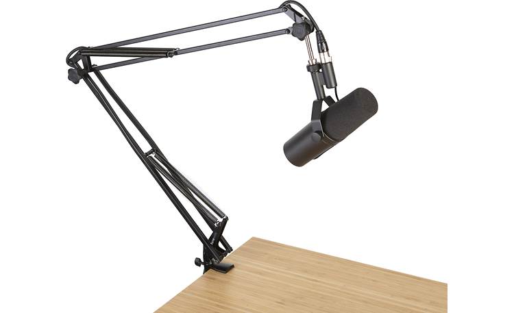 Gator Frameworks Desk-Mounted Broadcast Microphone Boom Stand Full 360° rotation (mic not included)