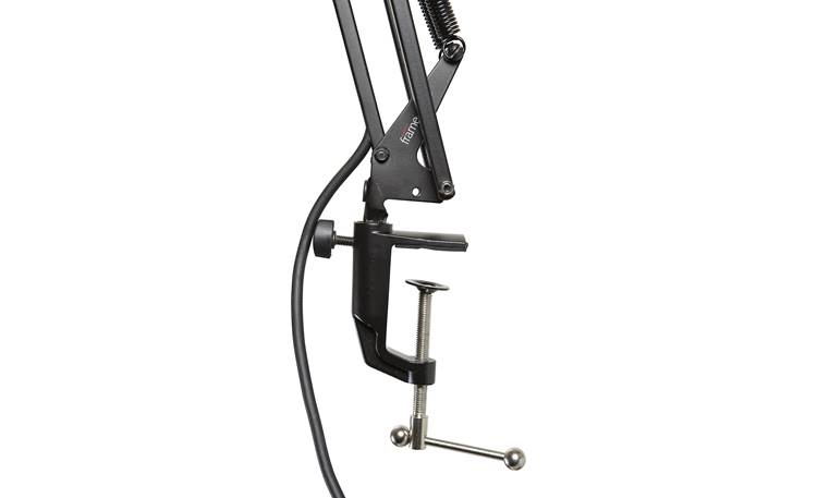 Gator Frameworks Desk-Mounted Broadcast Microphone Boom Stand Clamp mount detail