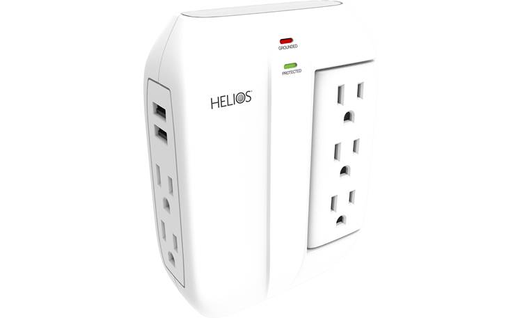 Ethereal Helios AS-HP-5R "Wall tap" surge protector sits over your AC wall outlet