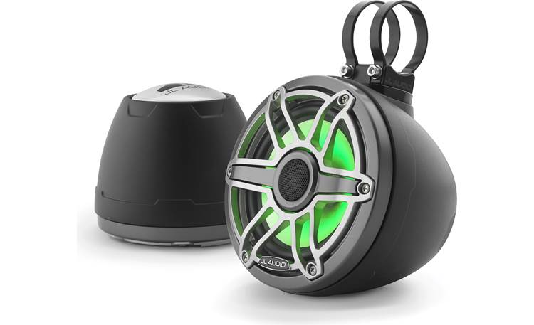 JL Audio M6-650VEX-Mb-S-GmTi-i Clamps pictured in this photo are sold separately