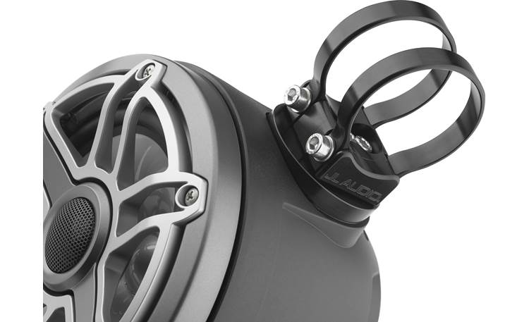 JL Audio M6-650VEX-Mb-S-GmTi Clamps pictured in this photo are sold separately