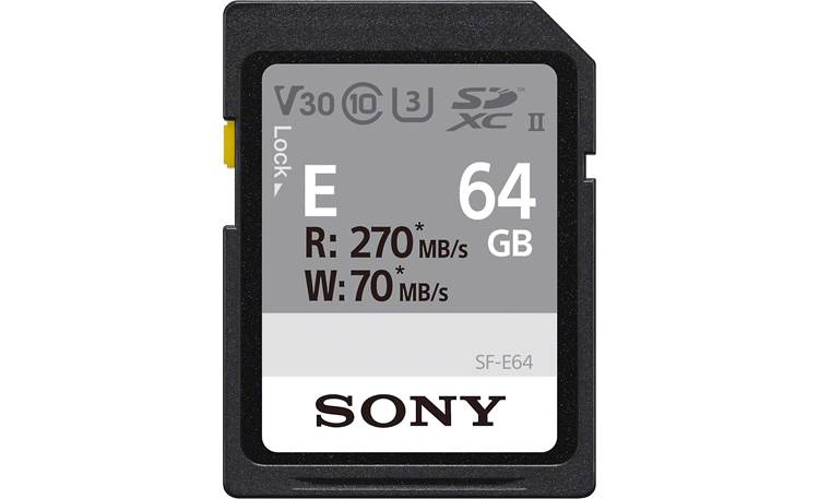 Sony SF-E Series SDXC Memory Card Front