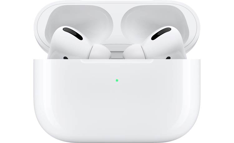 Apple AirPods® Pro with Wireless Charging Case Wireless charging case banks up to 24 horus of power to charge the AirPods