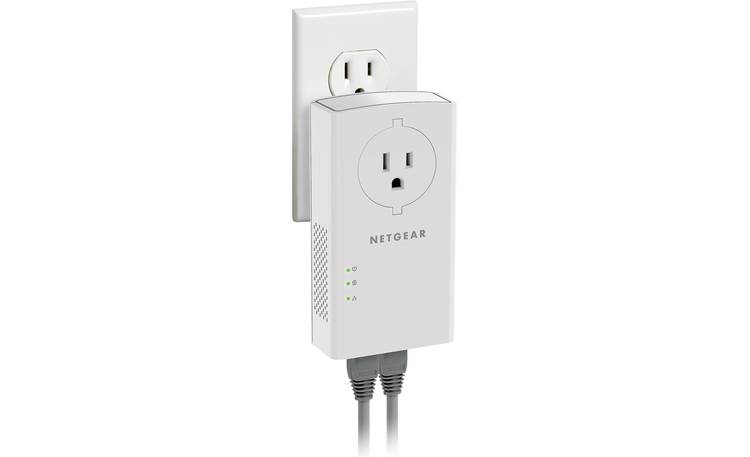 Netgear Powerline 2000 + Extra Outlet Shown with included Ethernet cables