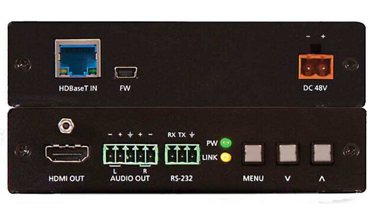 Atlona HDBaseT™ HDVS-150-KIT Front and back views of the receiver