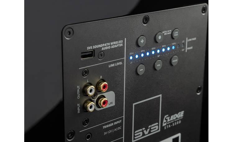 SVS PB-2000 Pro Close-up view of back-panel controls