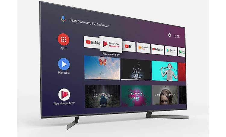 Sony XBR-65X950G Advanced smart TV features with a clean interface