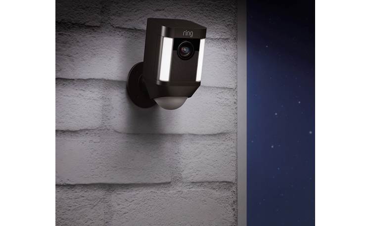 Ring Spotlight Cam Battery 2-Pack The LED spotlights are motion-activated