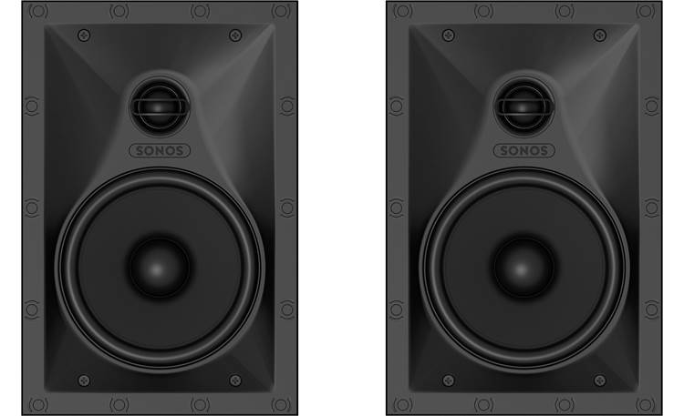 Sonos In-wall Speaker Bundle Speakers shown with grilles removed