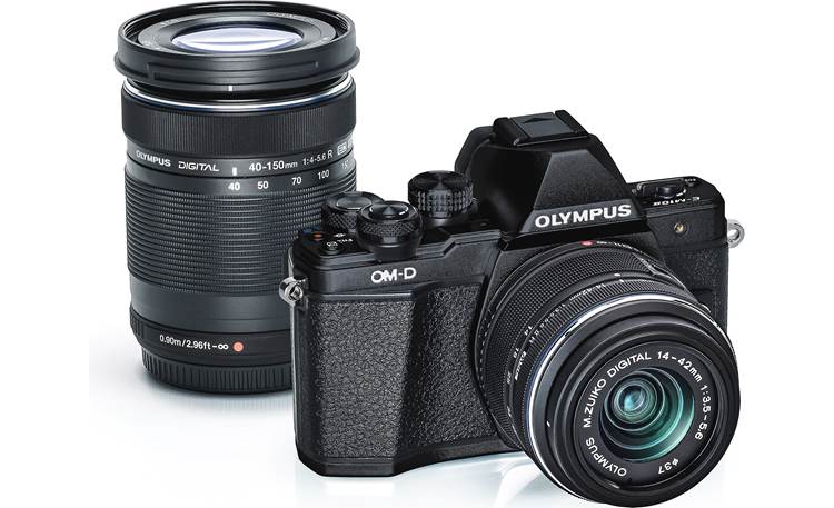 meerderheid Vroeg gewicht Olympus OM-D E-M10 Mark II Two Lens Kit 16-megapixel mirrorless camera with  14-42mm and 40-150mm zoom lenses and Wi-Fi® at Crutchfield