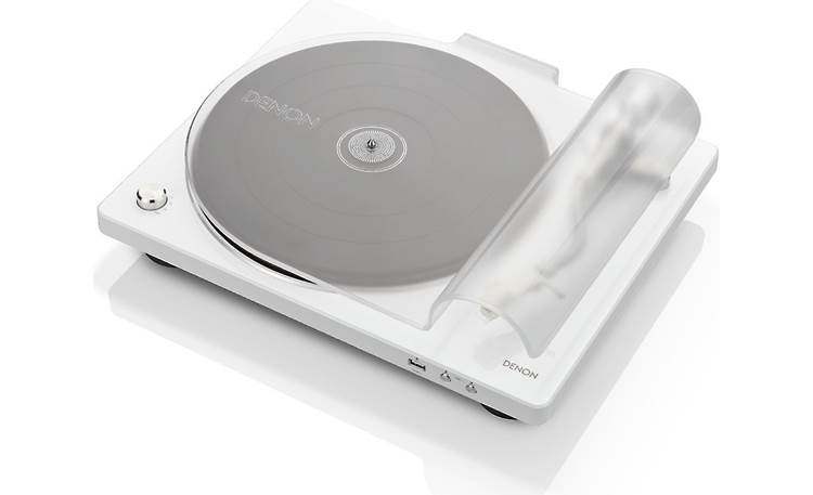 Denon DP-450USB Shown with dust cover down