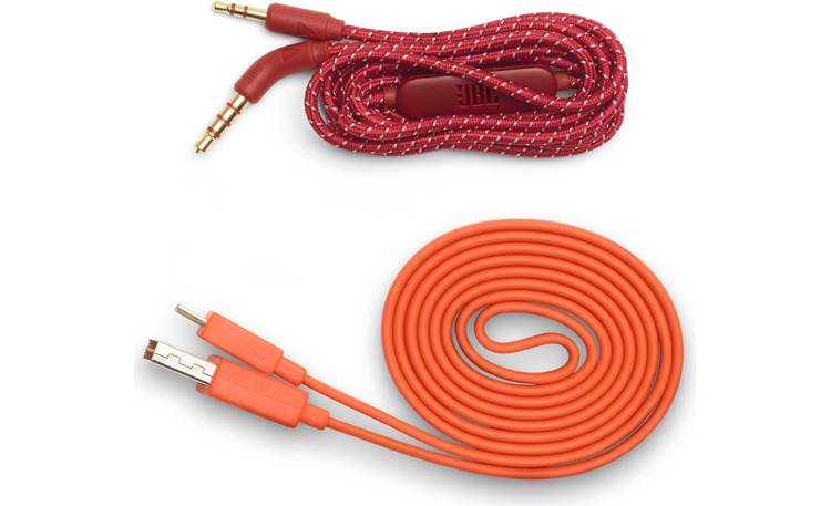 JBL Live 400BT Supplied USB and 3.5mm audio cables