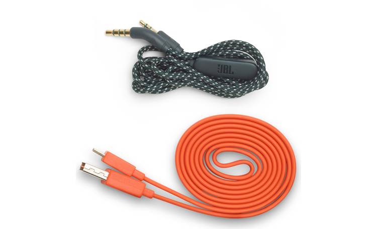 JBL Live 500BT Supplied USB and 3.5mm audio cables