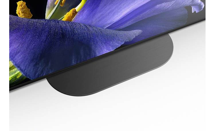 Sony MASTER Series XBR-77A9G Close-up view of pedestal stand