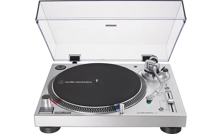 Audio-Technica LP120-USB (Silver) Manual direct-drive professional turntable  with USB output and built-in phono preamp at Crutchfield