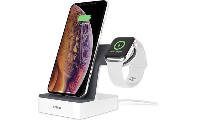 Belkin PowerHouse™ This charging dock handles both your Apple Watch and select iPhone® models (phone and watch not included)