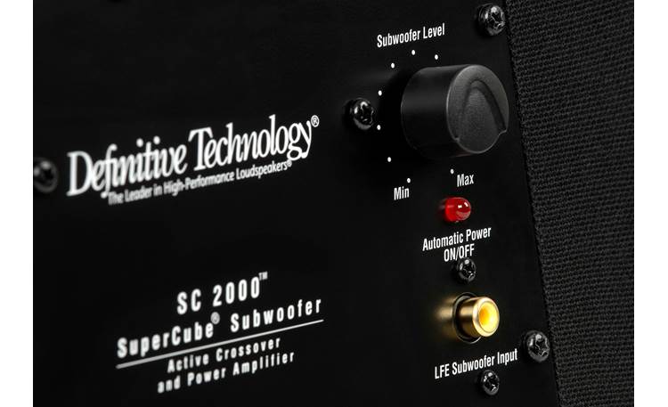 Definitive Technology SuperCube 2000 Rear-panel input and control