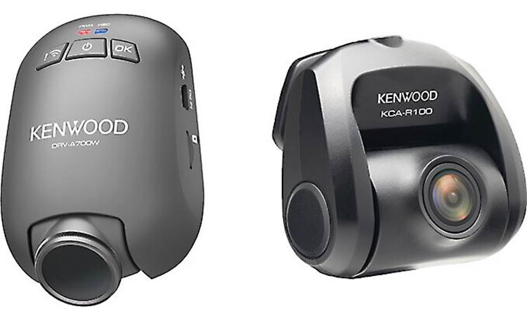 Kenwood DRV-A700WDP With two cameras included, you'll gain recorded coverage of the road ahead and behind you
