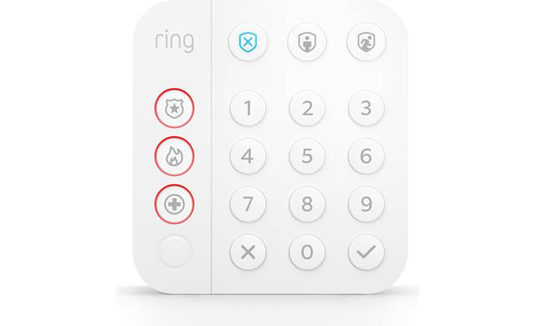 Ring Alarm 8-Piece Security Kit (2nd Generation) The keypad arms and disarms your system