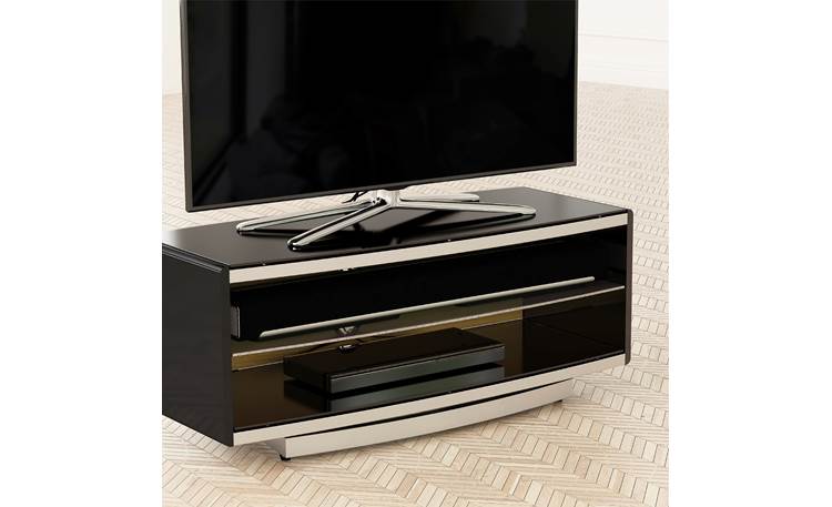 AVF Options Portal TV Stand 1000 (PRT1000A) Wide shelving to accomodate a sound bar (TV and components not included)