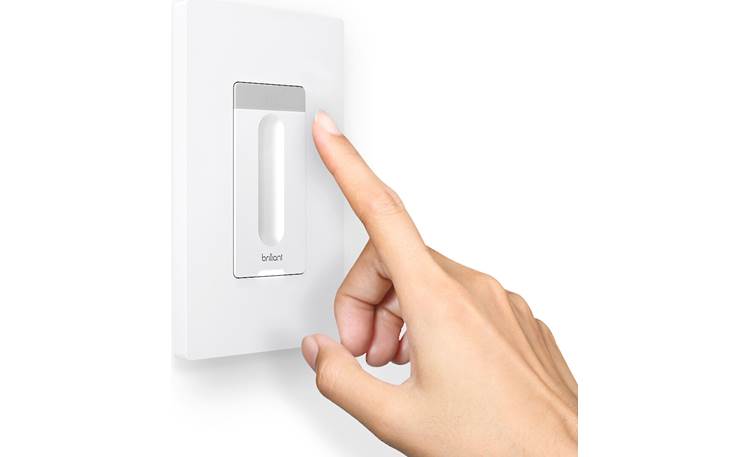 Brilliant Smart Dimmer Switch Dim and brighten your lights with the capacitive touch slider