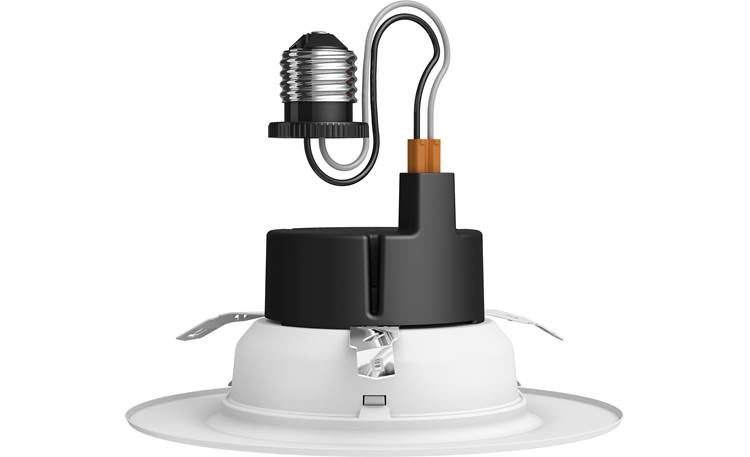 Philips Hue White Ambiance Downlight Included adapter screws into recessed standard E26 socket