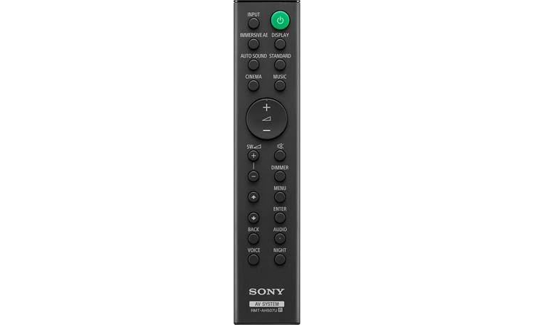 Sony HT-G700 Remote has plenty of options for fine-tuning the sound