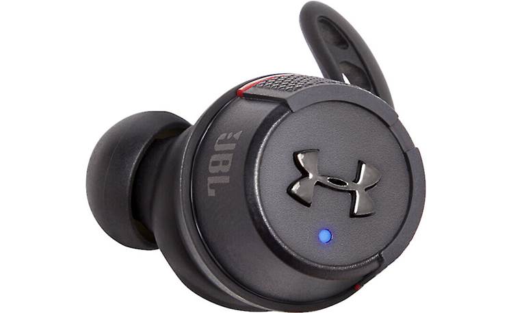 Under Armour® True Wireless Flash X — Engineered by JBL UA logo doubles as an on-ear button for controlling music, calls, and listening modes