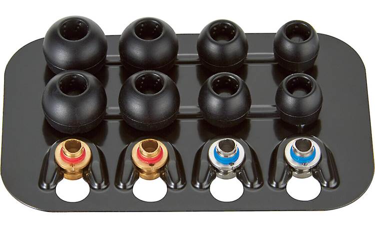 JVC HA-FD01 5 sets of ear tips and 3 sets of interchangeable nozzles (1 set each installed)