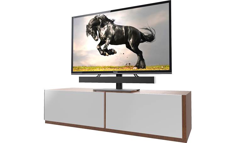 Kanto TTS100 Height adjustable to accomodate other components (TV and sound bar not included)