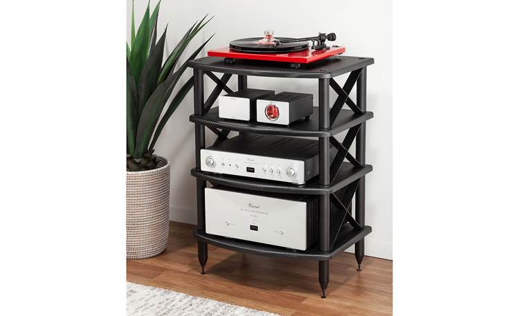 Pangea Audio Vulcan X-Brace Audio Rack Each shelf supports up to 80 lbs. (components not included)