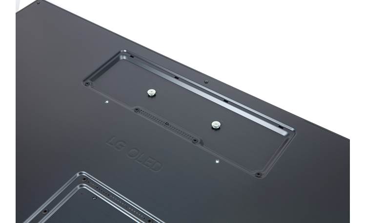 LG OLED77GXPUA A special set of holes allows the TV to be mounted flat against the wall
