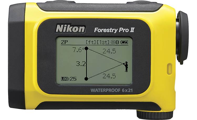 Nikon Forestry Pro II External LCD screen displays measurement results