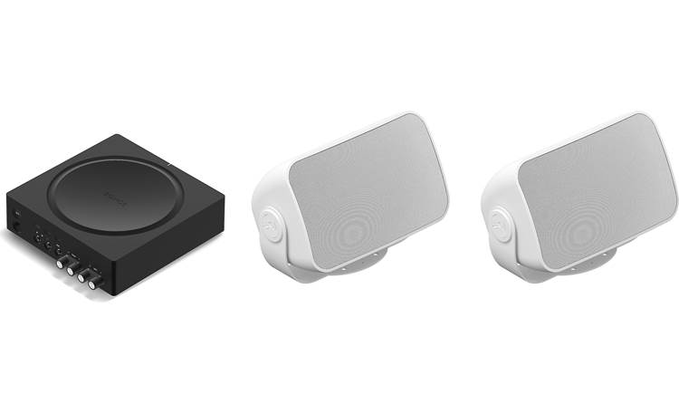 Sonos Outdoor Speaker Bundle by Sonance Architectural speakers and Sonos Amp at Crutchfield