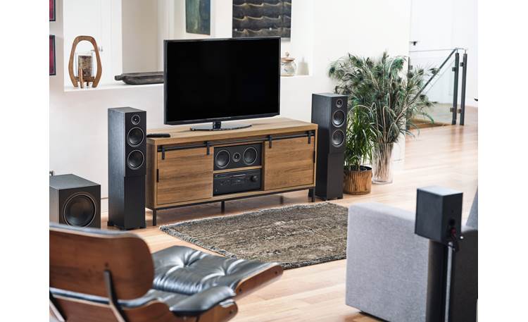 PSB Alpha S8 Shown as part of a PSB home theater system