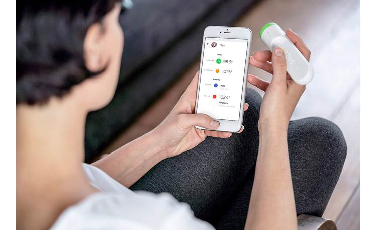 Withings Thermo Thermo syncs automatically with the Thermo app