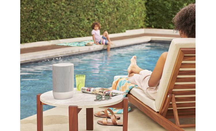 Sonos Move Your favorite playlists sound great by the pool
