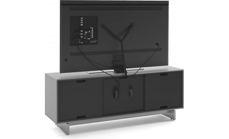BDI Align 7477 Media Cabinet Removable panels and included safety strap (TV not included)